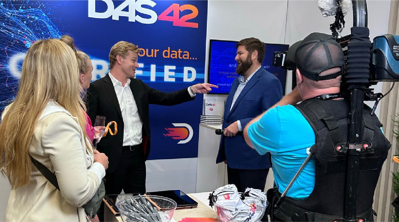 Image of DAS42 team at Snowflake conference