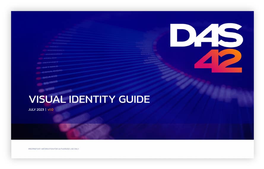 DAS42 visual identity guide image