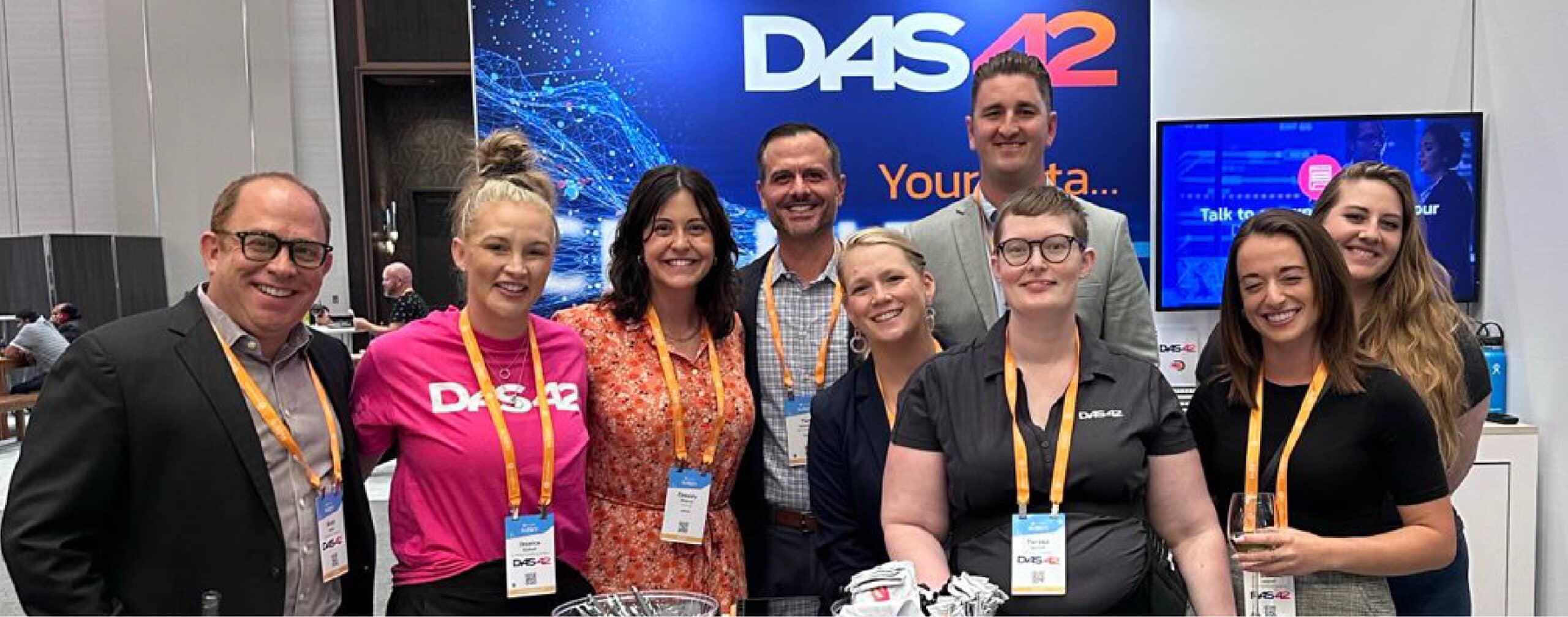Image of DAS42 team at Snowflake conference