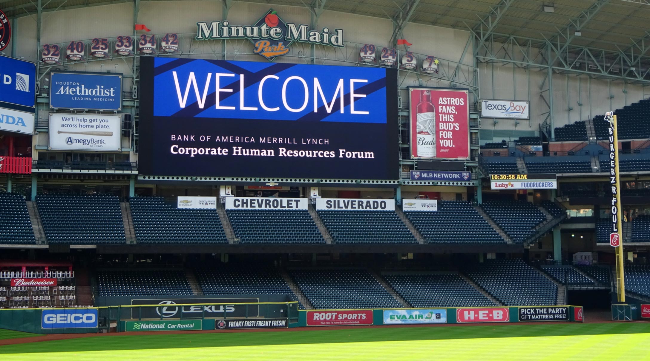Conference ad at event
