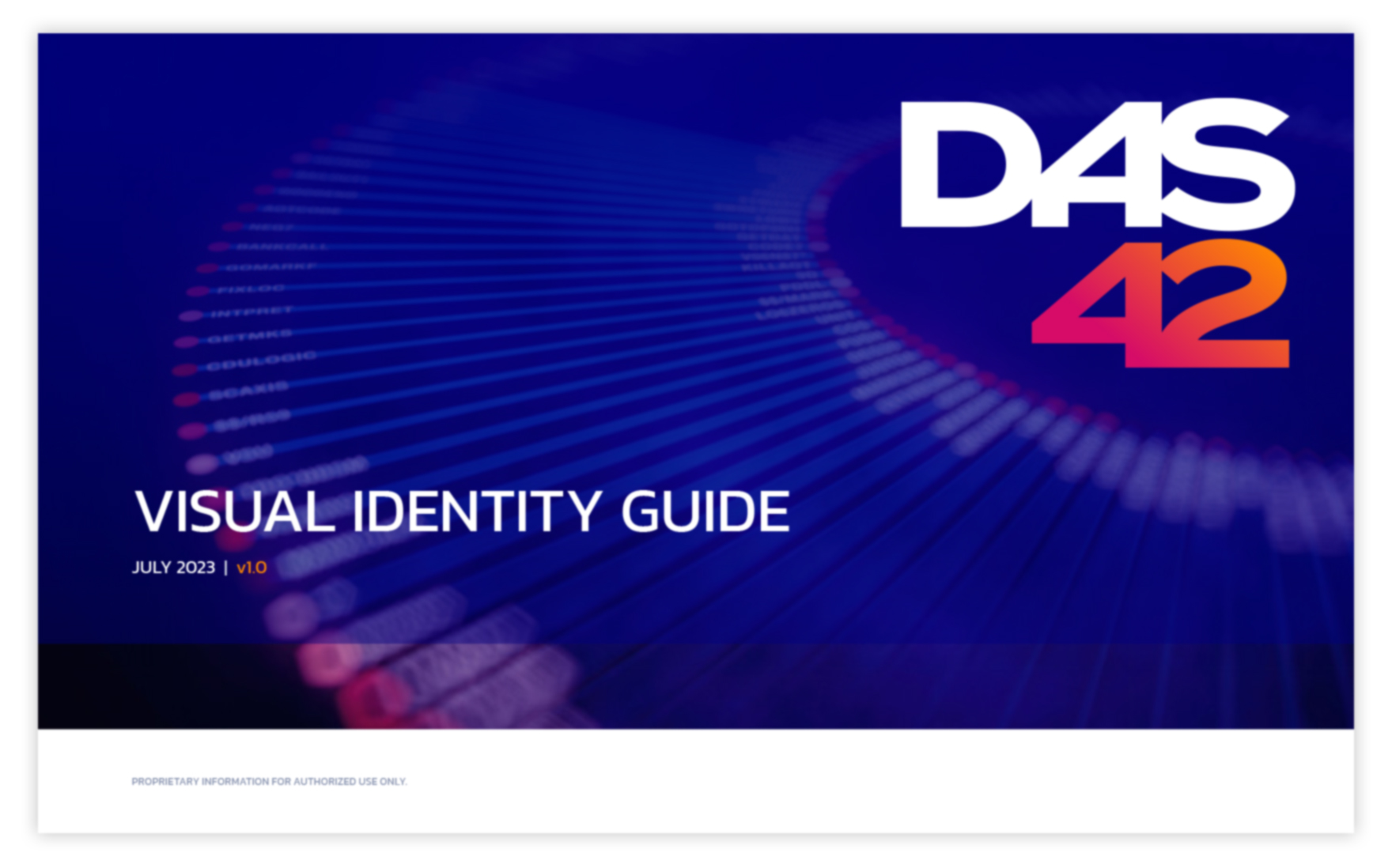 DAS42 visual identity guide image